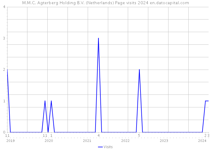 M.M.C. Agterberg Holding B.V. (Netherlands) Page visits 2024 