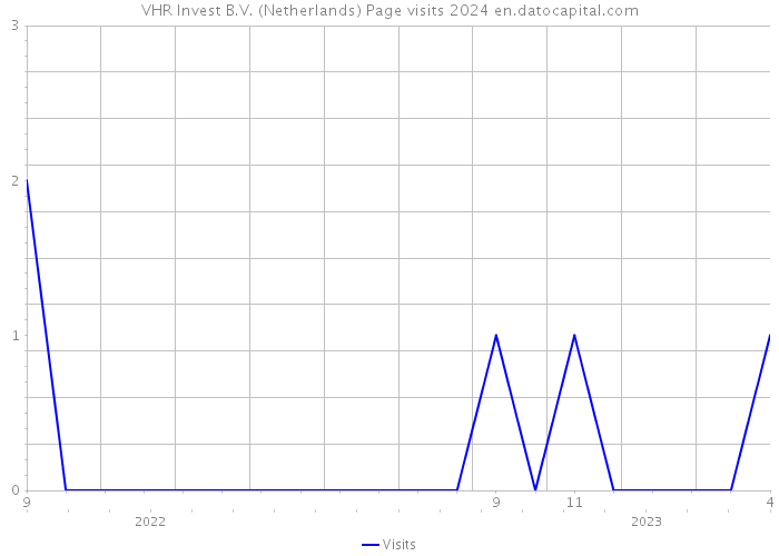 VHR Invest B.V. (Netherlands) Page visits 2024 