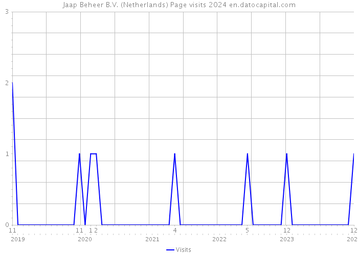 Jaap Beheer B.V. (Netherlands) Page visits 2024 