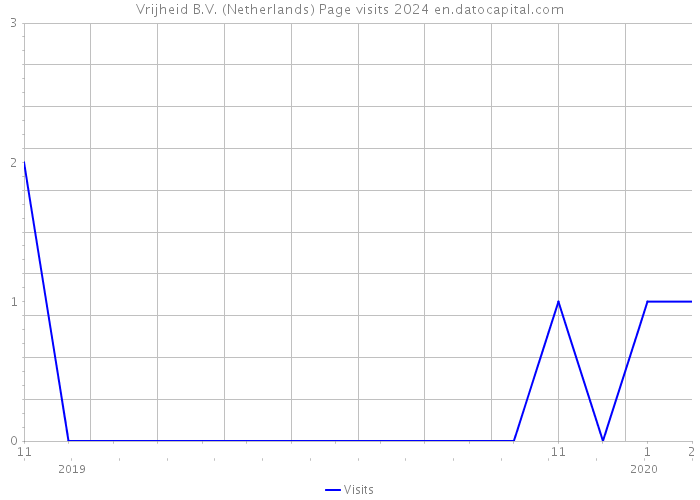 Vrijheid B.V. (Netherlands) Page visits 2024 