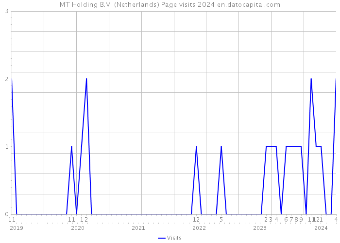 MT Holding B.V. (Netherlands) Page visits 2024 