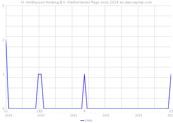 H. Veldhuizen Holding B.V. (Netherlands) Page visits 2024 
