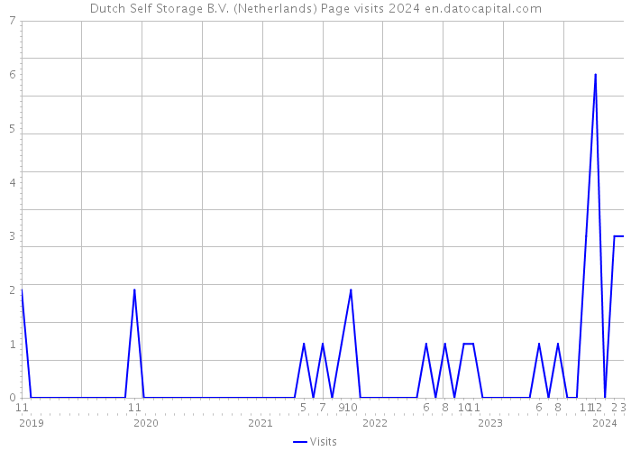 Dutch Self Storage B.V. (Netherlands) Page visits 2024 