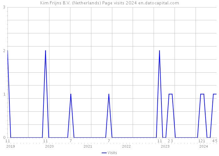 Kim Frijns B.V. (Netherlands) Page visits 2024 
