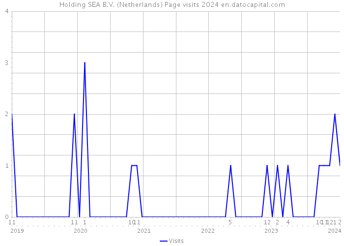 Holding SEA B.V. (Netherlands) Page visits 2024 