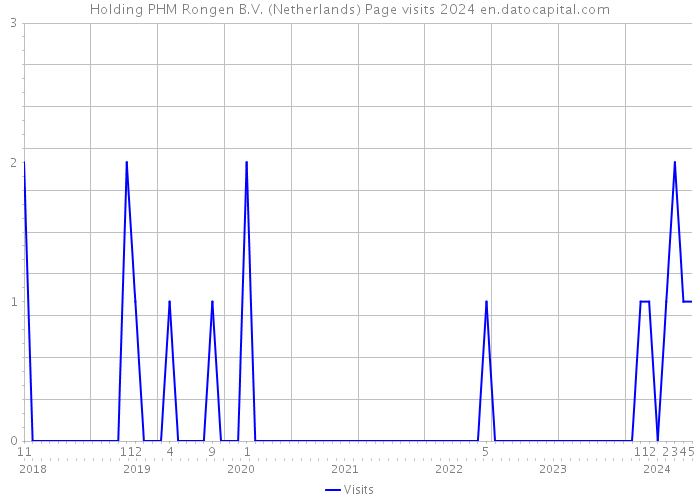 Holding PHM Rongen B.V. (Netherlands) Page visits 2024 