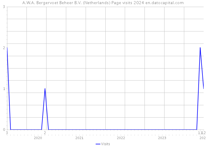 A.W.A. Bergervoet Beheer B.V. (Netherlands) Page visits 2024 