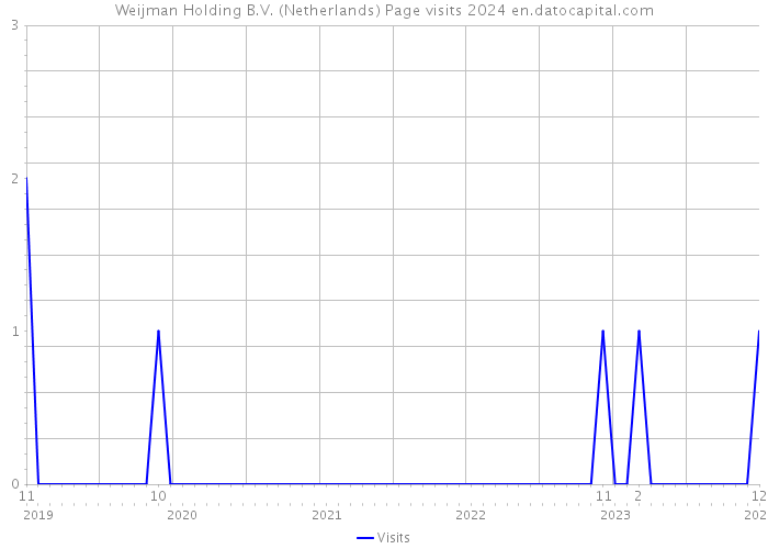Weijman Holding B.V. (Netherlands) Page visits 2024 