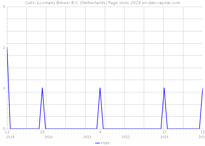 Gebr. Loomans Beheer B.V. (Netherlands) Page visits 2024 