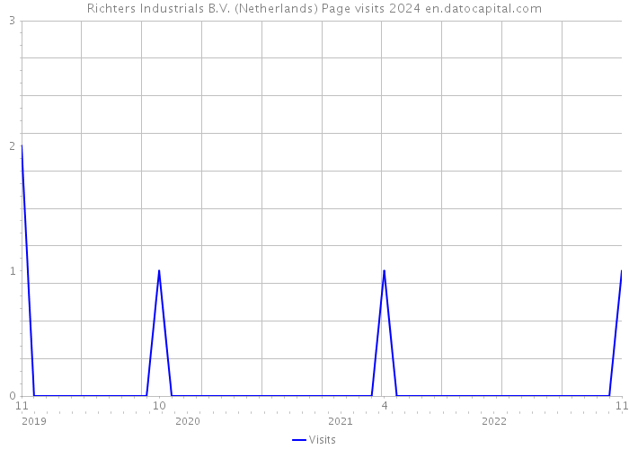 Richters Industrials B.V. (Netherlands) Page visits 2024 