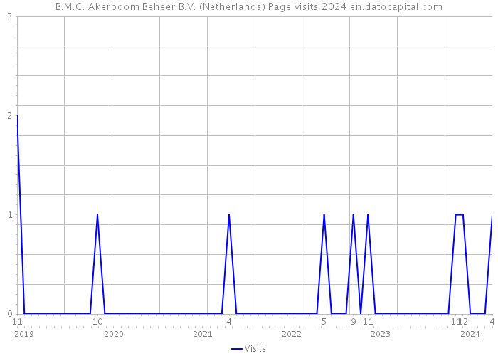 B.M.C. Akerboom Beheer B.V. (Netherlands) Page visits 2024 