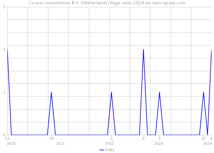 Cooper Investments B.V. (Netherlands) Page visits 2024 