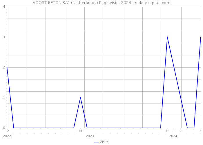 VOORT BETON B.V. (Netherlands) Page visits 2024 
