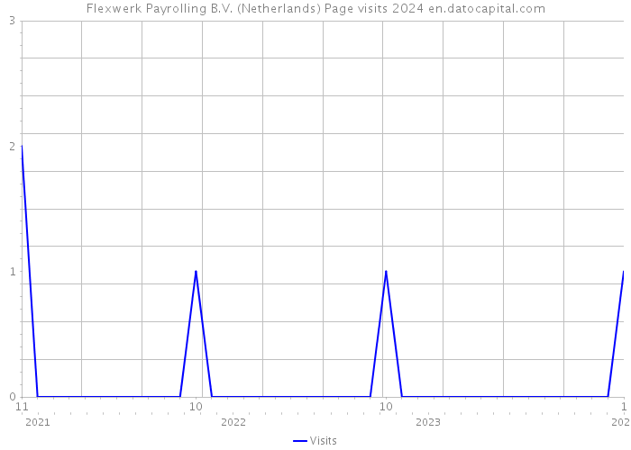 Flexwerk Payrolling B.V. (Netherlands) Page visits 2024 