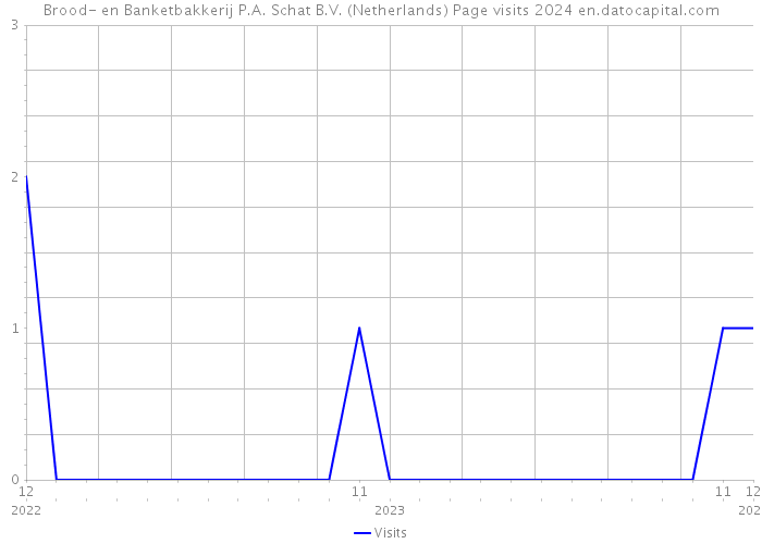 Brood- en Banketbakkerij P.A. Schat B.V. (Netherlands) Page visits 2024 