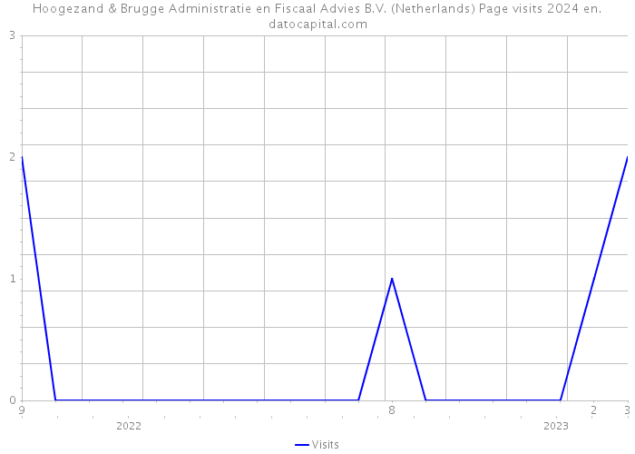Hoogezand & Brugge Administratie en Fiscaal Advies B.V. (Netherlands) Page visits 2024 