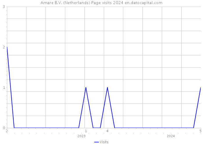Amare B.V. (Netherlands) Page visits 2024 