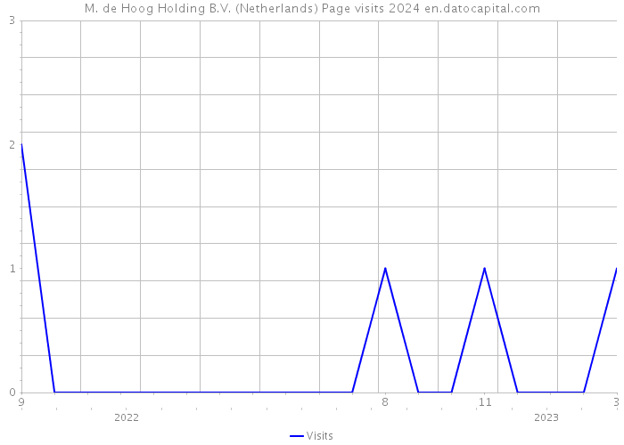 M. de Hoog Holding B.V. (Netherlands) Page visits 2024 