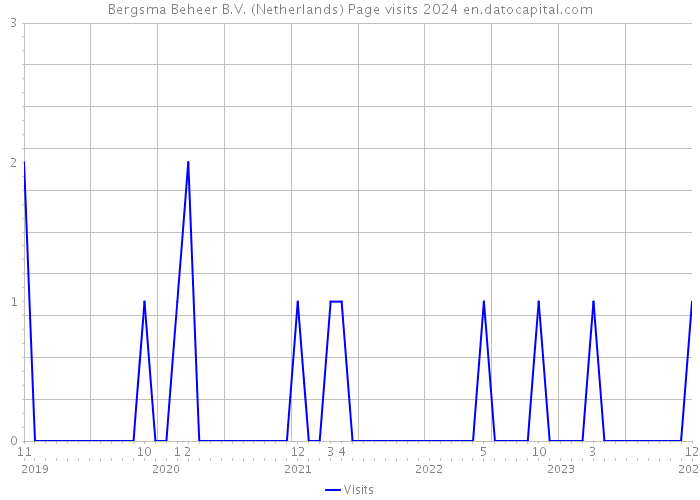 Bergsma Beheer B.V. (Netherlands) Page visits 2024 