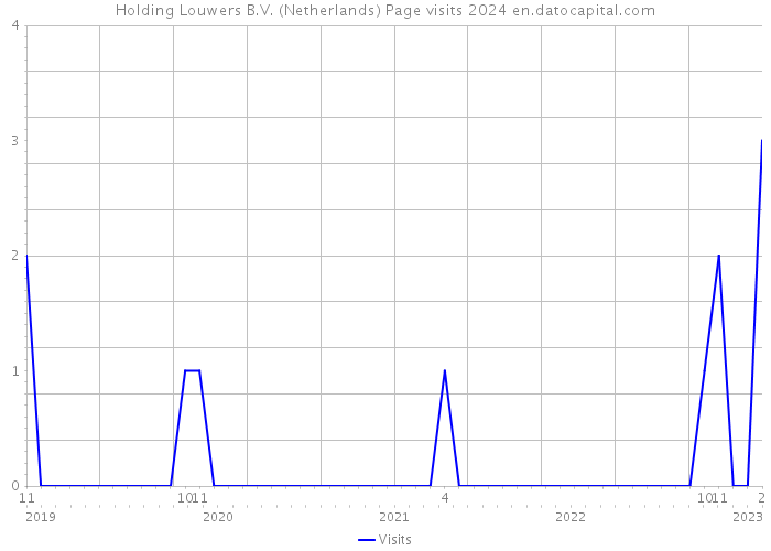 Holding Louwers B.V. (Netherlands) Page visits 2024 