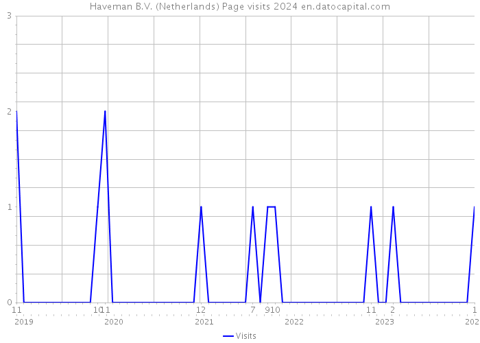 Haveman B.V. (Netherlands) Page visits 2024 
