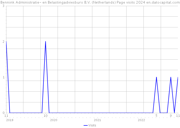 Bennink Administratie- en Belastingadviesburo B.V. (Netherlands) Page visits 2024 