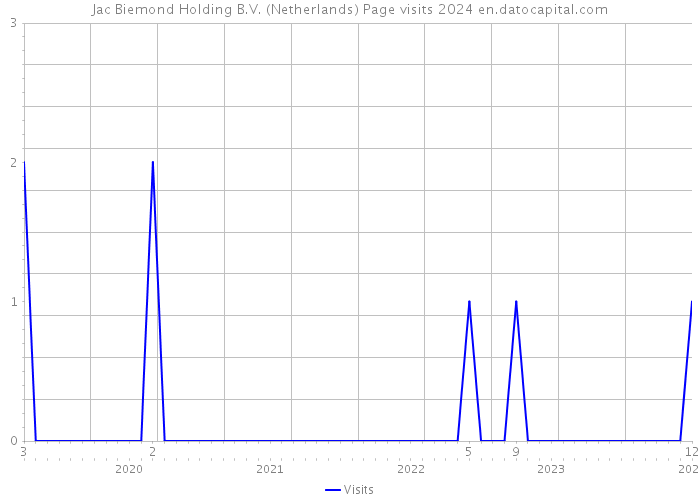 Jac Biemond Holding B.V. (Netherlands) Page visits 2024 
