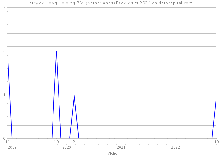 Harry de Hoog Holding B.V. (Netherlands) Page visits 2024 