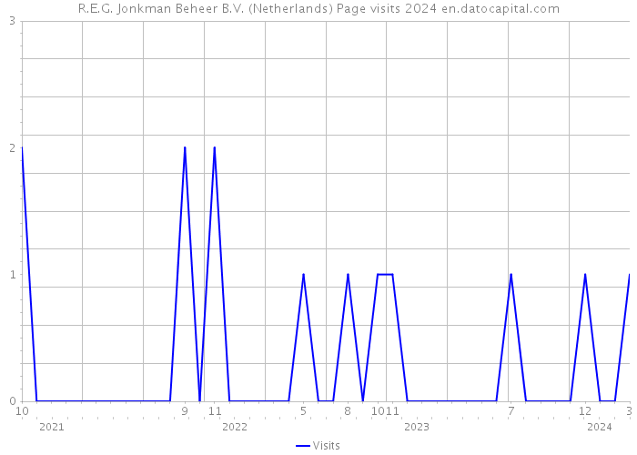 R.E.G. Jonkman Beheer B.V. (Netherlands) Page visits 2024 