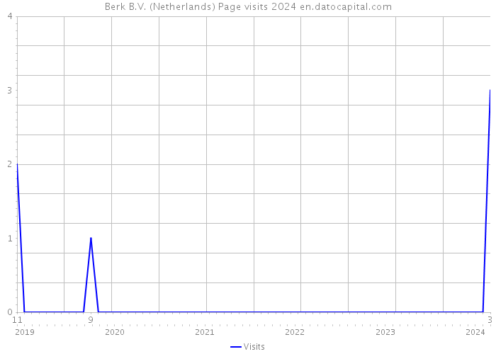 Berk B.V. (Netherlands) Page visits 2024 