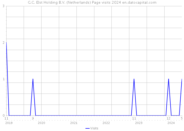 G.C. Elst Holding B.V. (Netherlands) Page visits 2024 