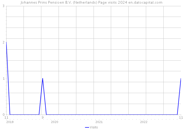 Johannes Prins Pensioen B.V. (Netherlands) Page visits 2024 