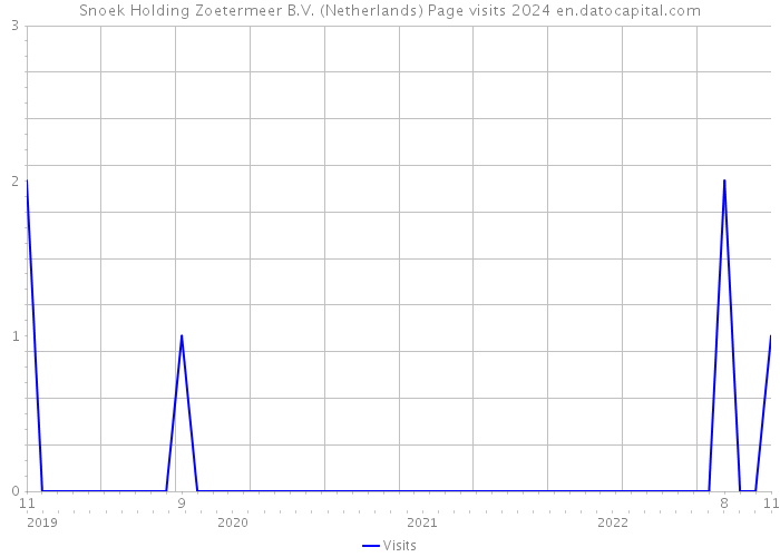 Snoek Holding Zoetermeer B.V. (Netherlands) Page visits 2024 