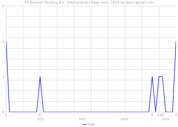 PS Einstein Holding B.V. (Netherlands) Page visits 2024 
