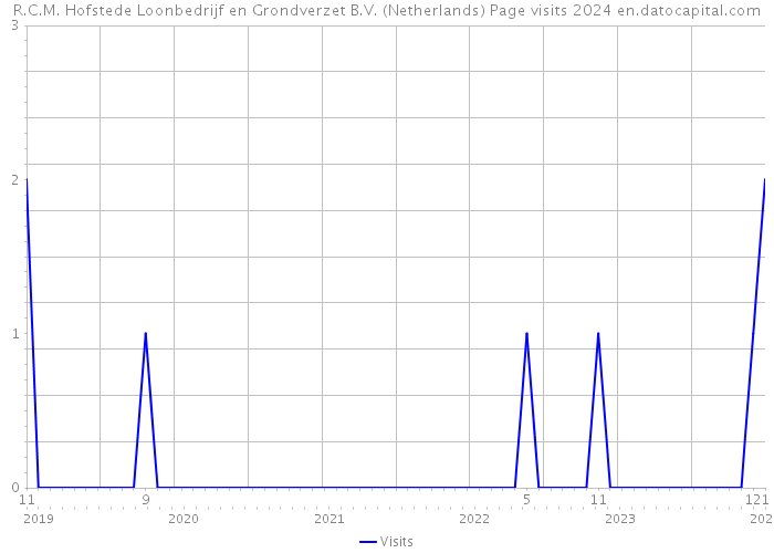 R.C.M. Hofstede Loonbedrijf en Grondverzet B.V. (Netherlands) Page visits 2024 