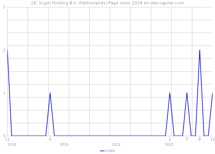 J.E. Vogel Holding B.V. (Netherlands) Page visits 2024 