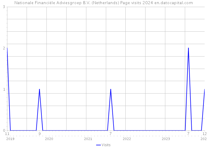 Nationale Financiële Adviesgroep B.V. (Netherlands) Page visits 2024 