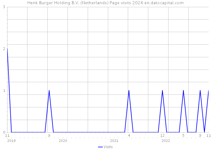 Henk Burger Holding B.V. (Netherlands) Page visits 2024 
