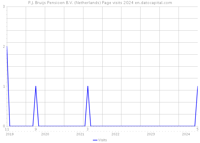 P.J. Bruijs Pensioen B.V. (Netherlands) Page visits 2024 