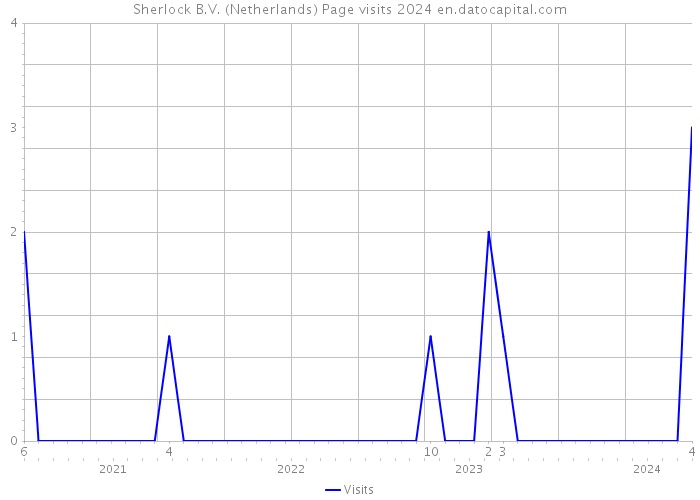 Sherlock B.V. (Netherlands) Page visits 2024 