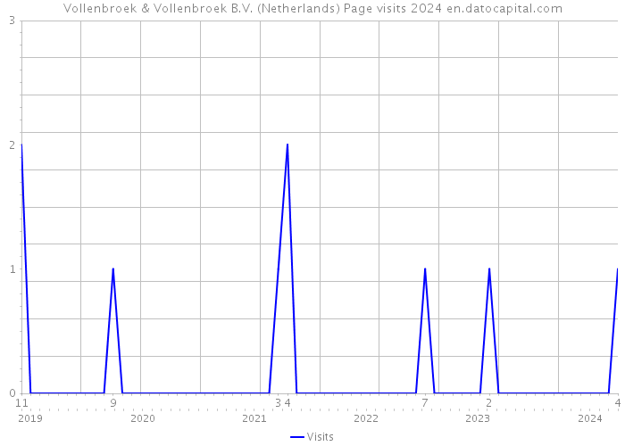 Vollenbroek & Vollenbroek B.V. (Netherlands) Page visits 2024 