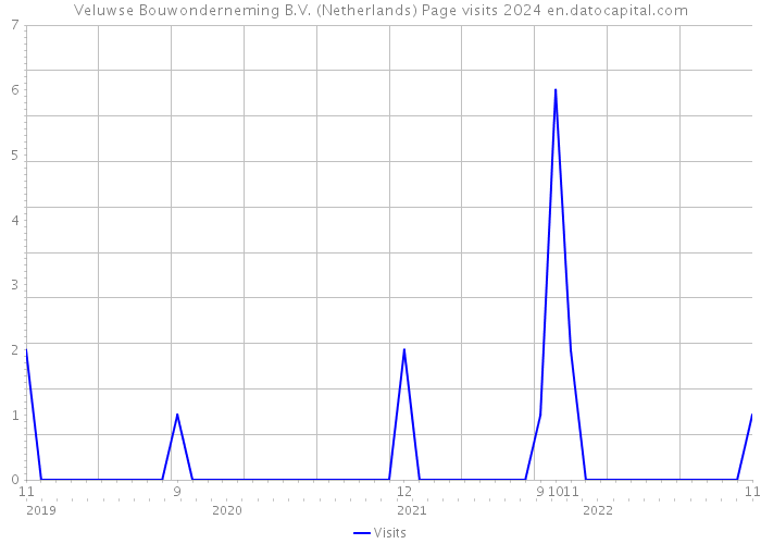 Veluwse Bouwonderneming B.V. (Netherlands) Page visits 2024 