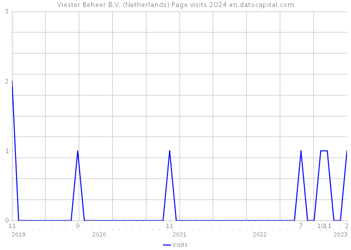 Viester Beheer B.V. (Netherlands) Page visits 2024 