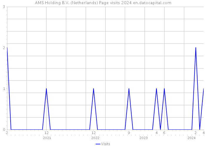 AMS Holding B.V. (Netherlands) Page visits 2024 