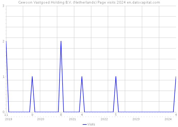 Gewoon Vastgoed Holding B.V. (Netherlands) Page visits 2024 