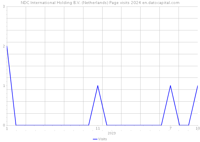 NDC International Holding B.V. (Netherlands) Page visits 2024 