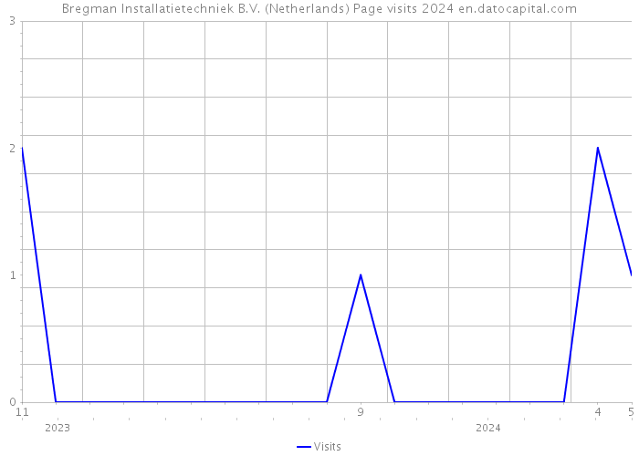Bregman Installatietechniek B.V. (Netherlands) Page visits 2024 