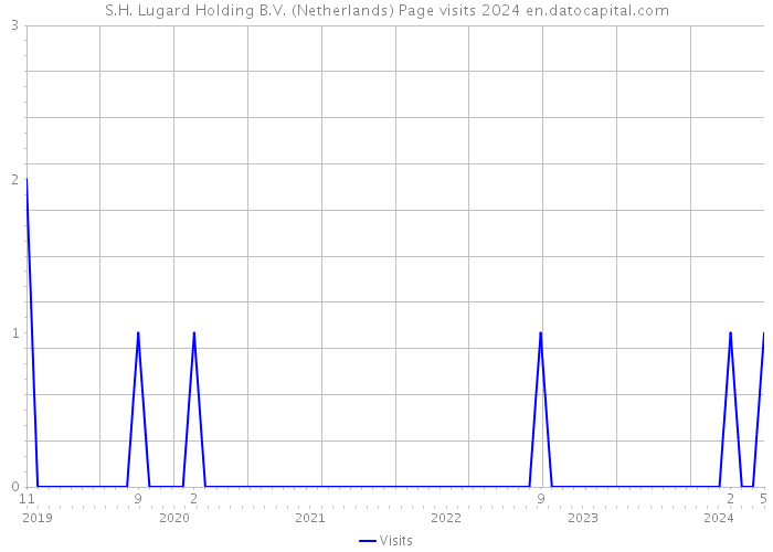 S.H. Lugard Holding B.V. (Netherlands) Page visits 2024 
