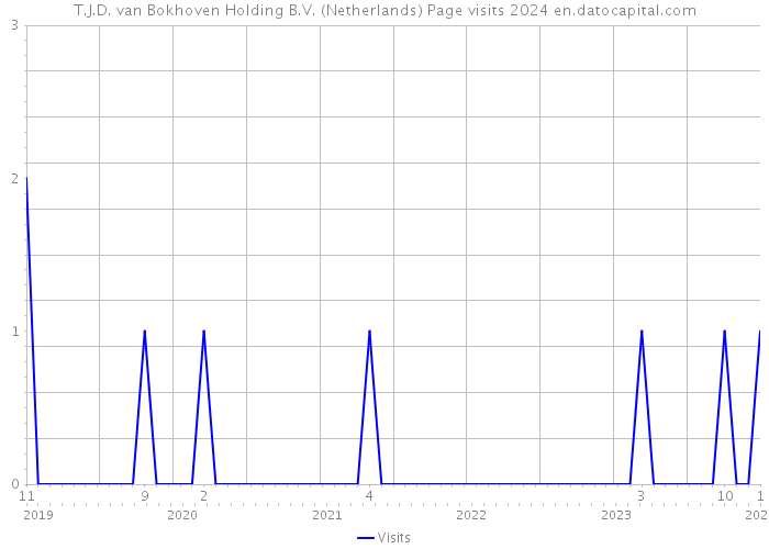 T.J.D. van Bokhoven Holding B.V. (Netherlands) Page visits 2024 