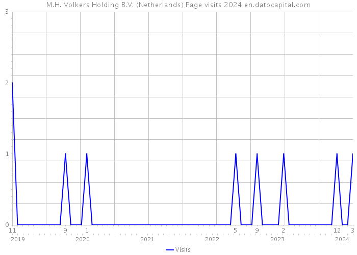 M.H. Volkers Holding B.V. (Netherlands) Page visits 2024 